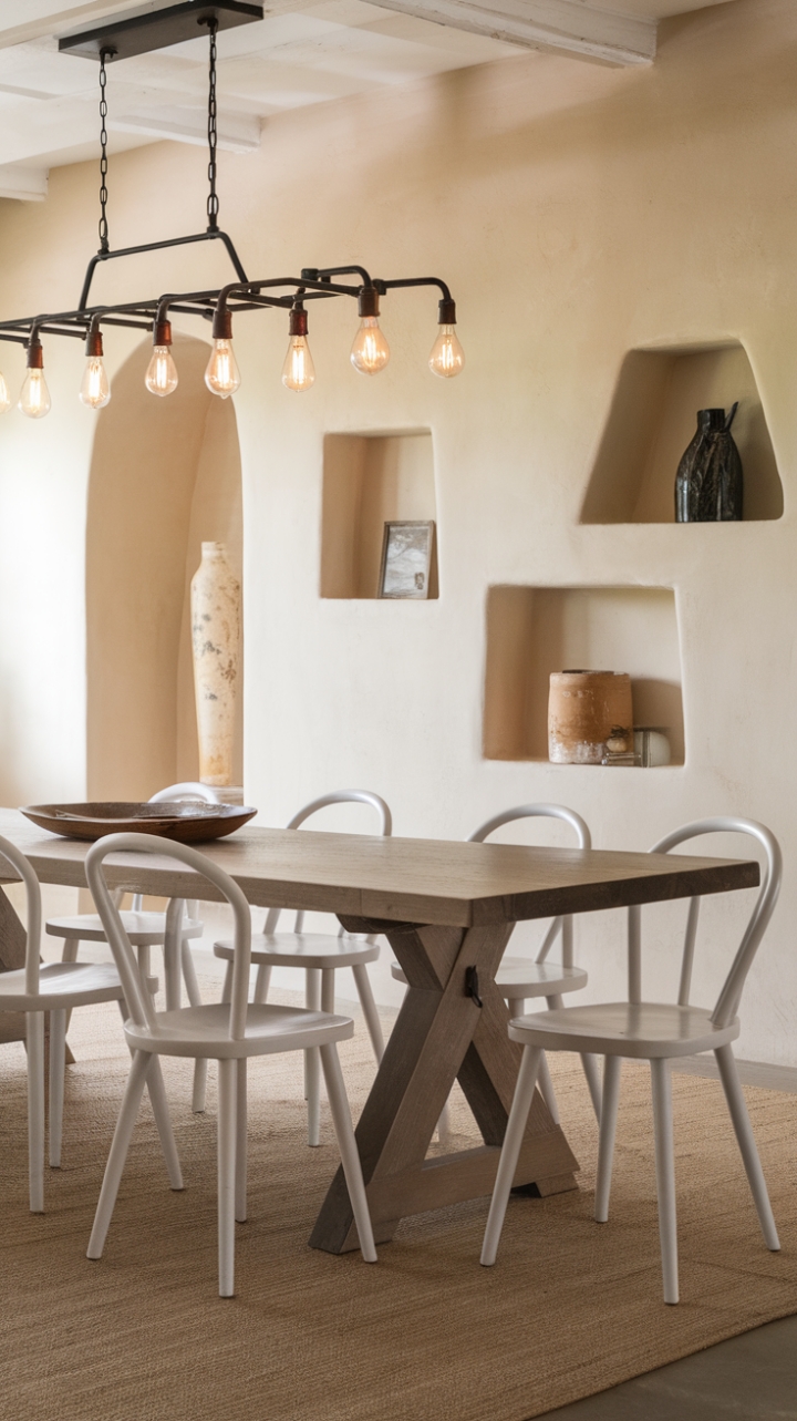 Rustic Charm Meets Modern Elegance in This Farmhouse Dining Room