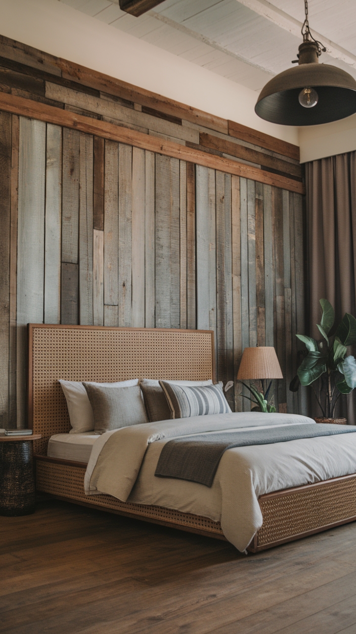 Contemporary Comfort in a Rustic Bedroom Retreat