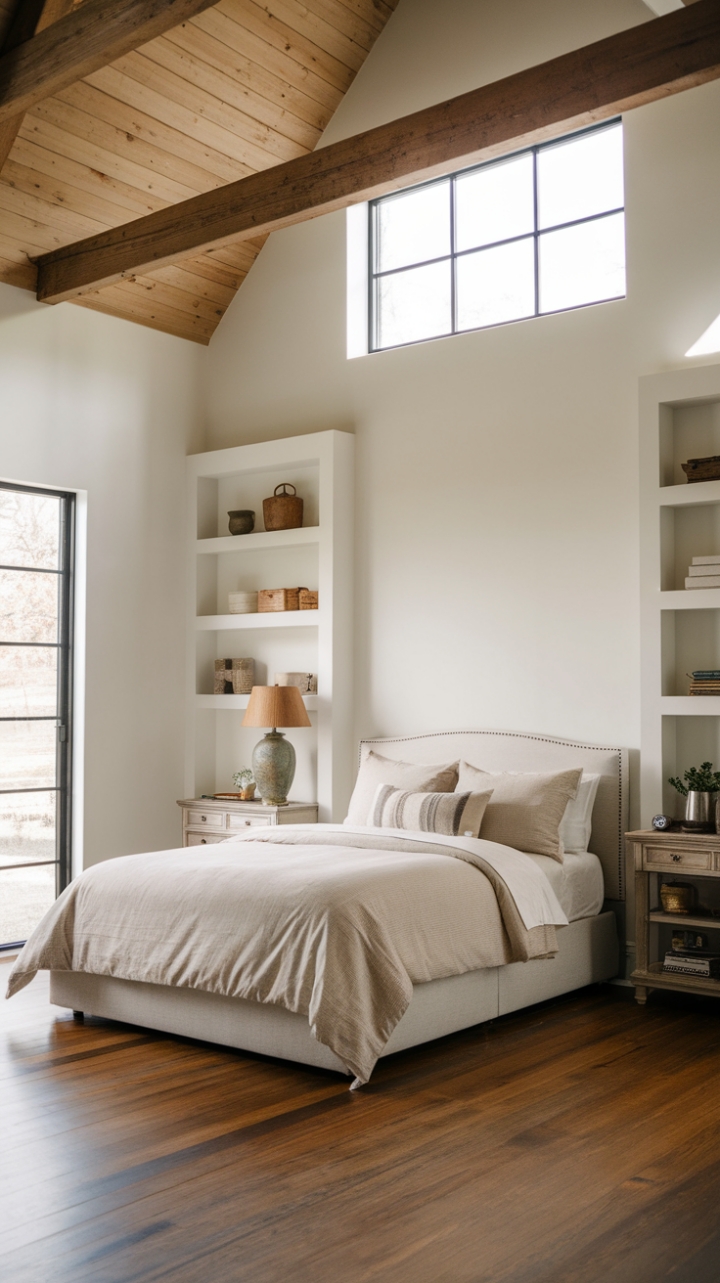 Serene Simplicity: A Contemporary Farmhouse Bedroom