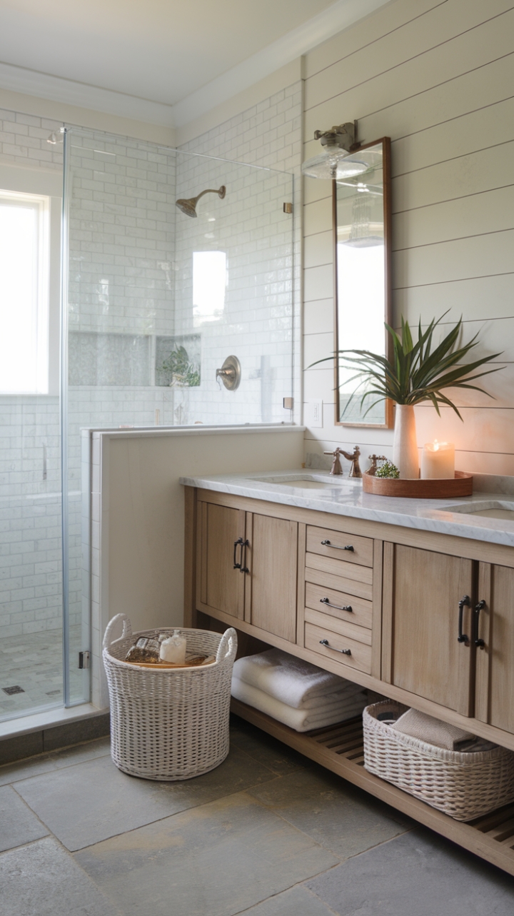 Farmhouse Elegance with Spa-Style Serenity