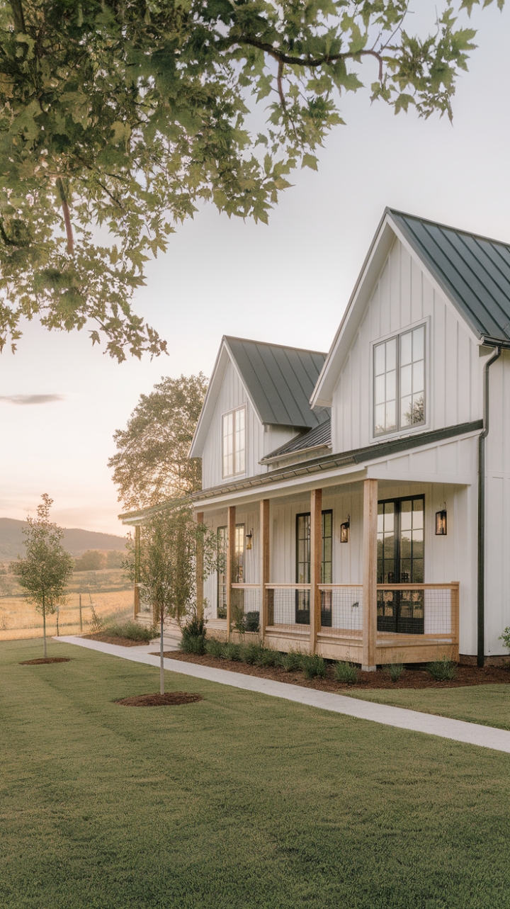 Modern Meets Rustic: A Serene Farmhouse Retreat