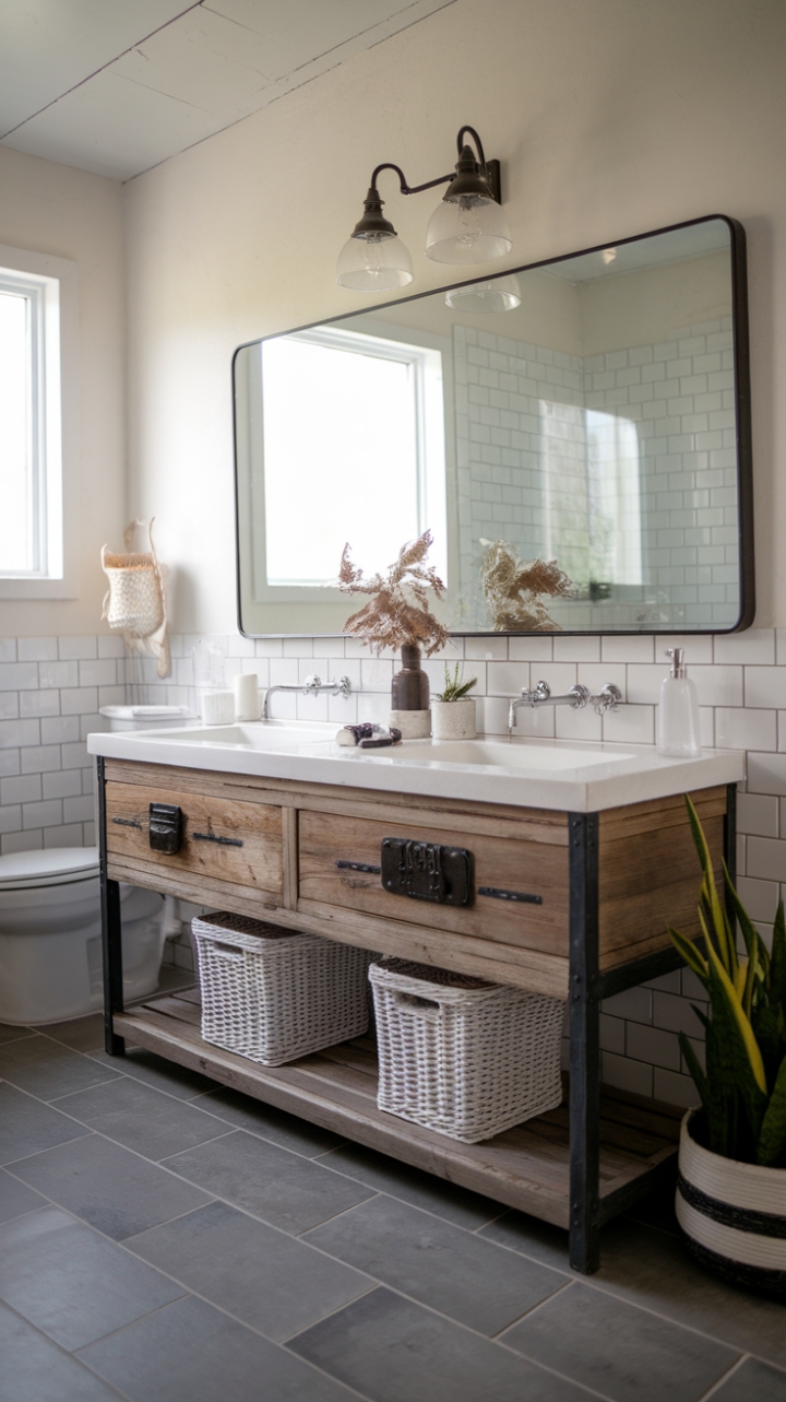 Rustic-Industrial Masterpiece with Modern Farmhouse Charm