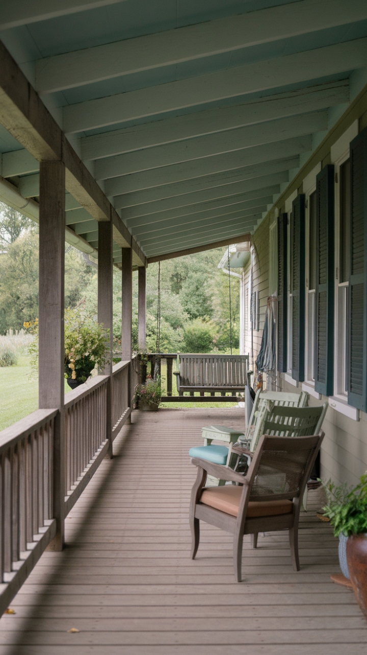 Charming Porch Oasis with Lush Green Views