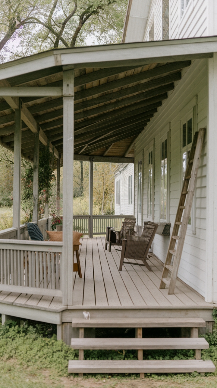 Serene Country Porch: A Cozy Retreat to Unwind and Connect with Nature