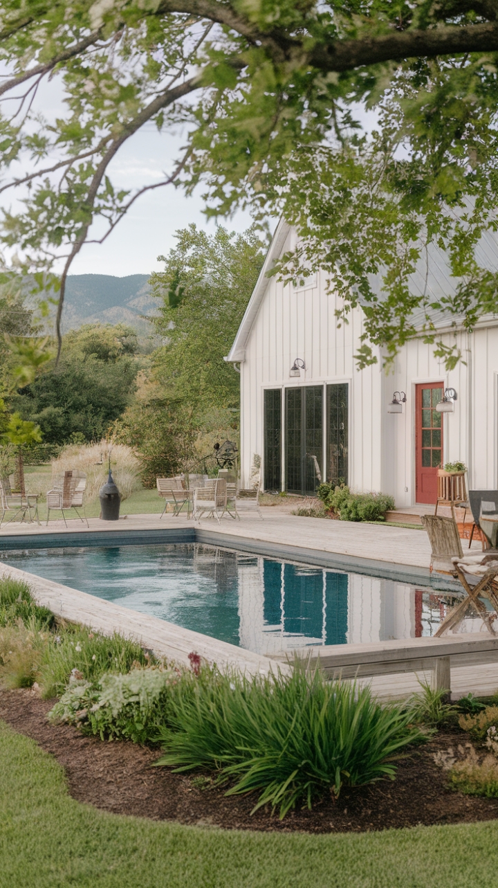 20 Farmhouse Pool Decor Ideas That Will Make You Want to Dive In