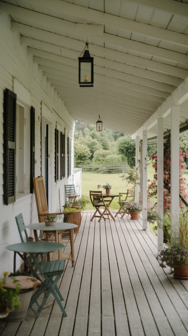 Serene Farmhouse Porch Retreat