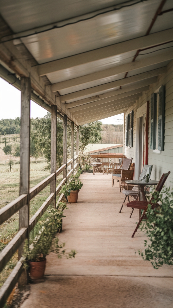 Rustic Charm: Unwind on a Picturesque Farmhouse Patio