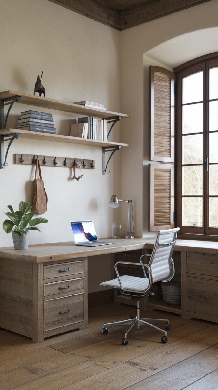 Inspiring Farmhouse Workspace with Thoughtful Details