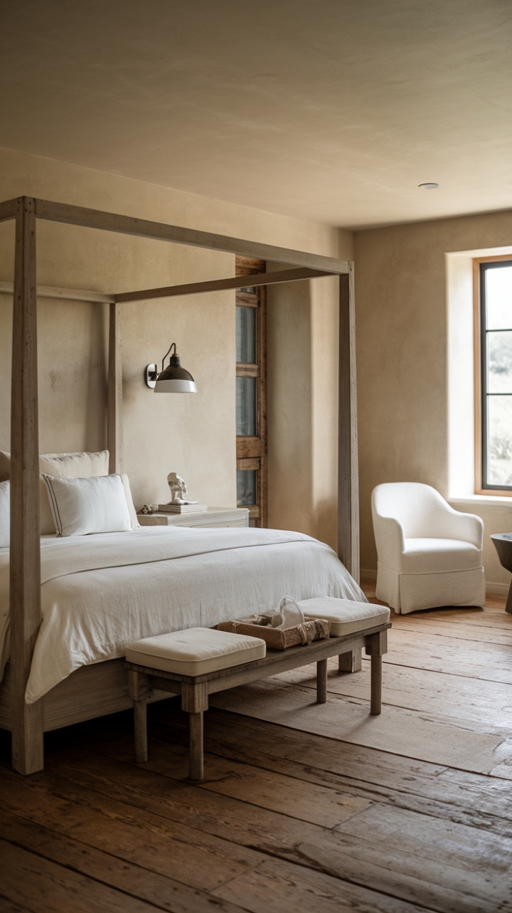 Tranquil Rustic Bedroom Sanctuary