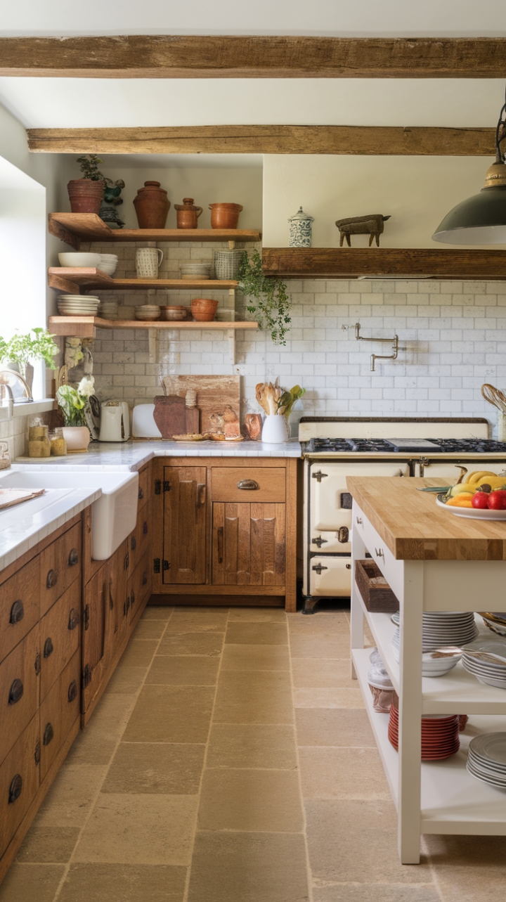Cozy Farmhouse Kitchen with Classic Details