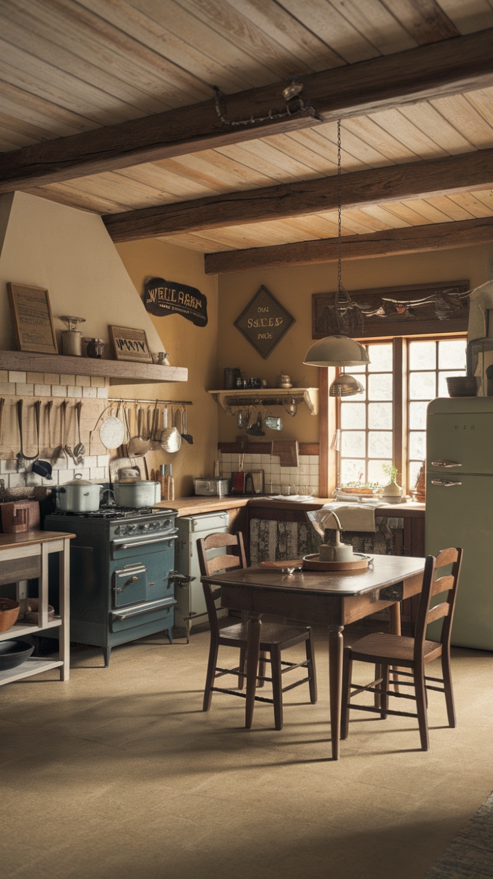 Vintage Charm and Rustic Warmth in the Heart of the Home