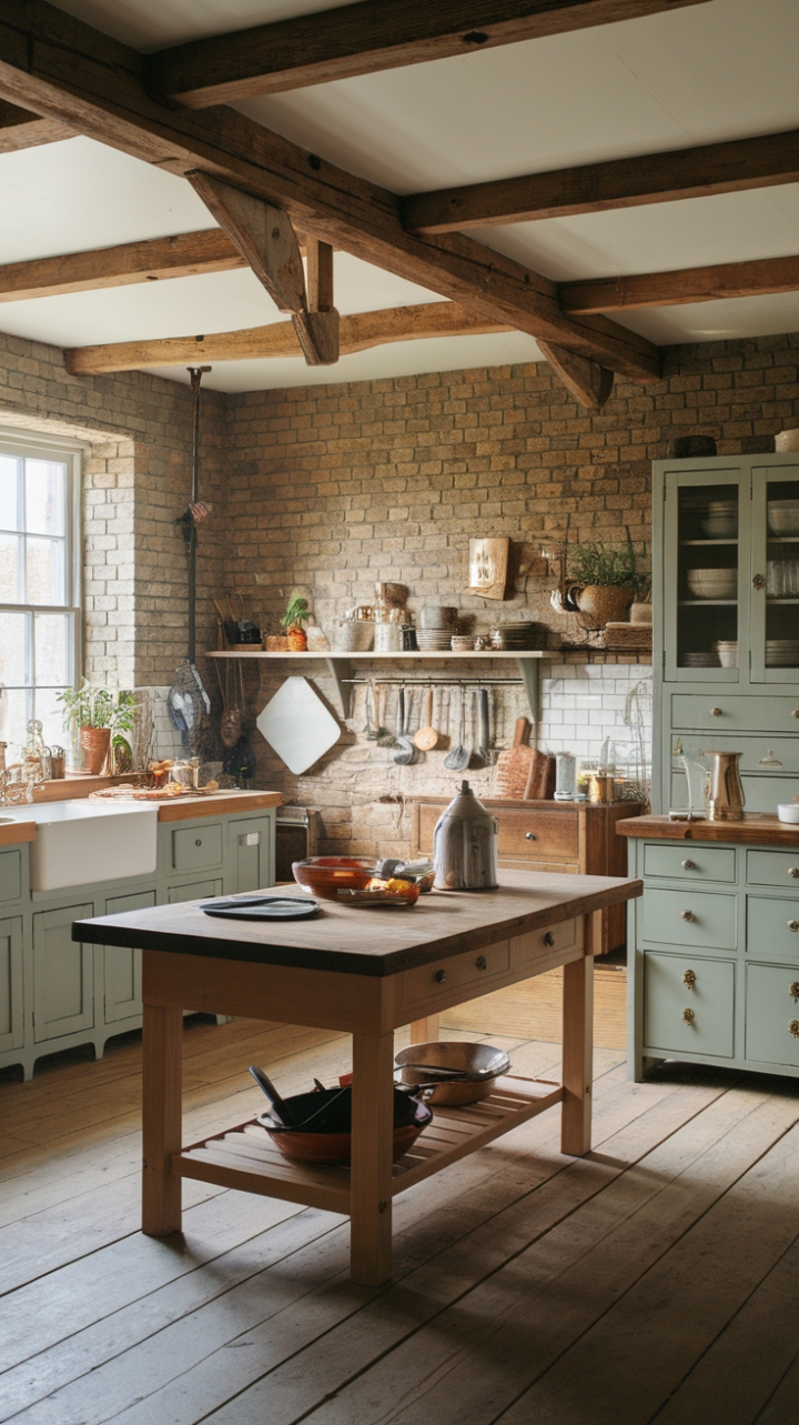 Embracing Rustic Elegance in a Country Cottage Kitchen