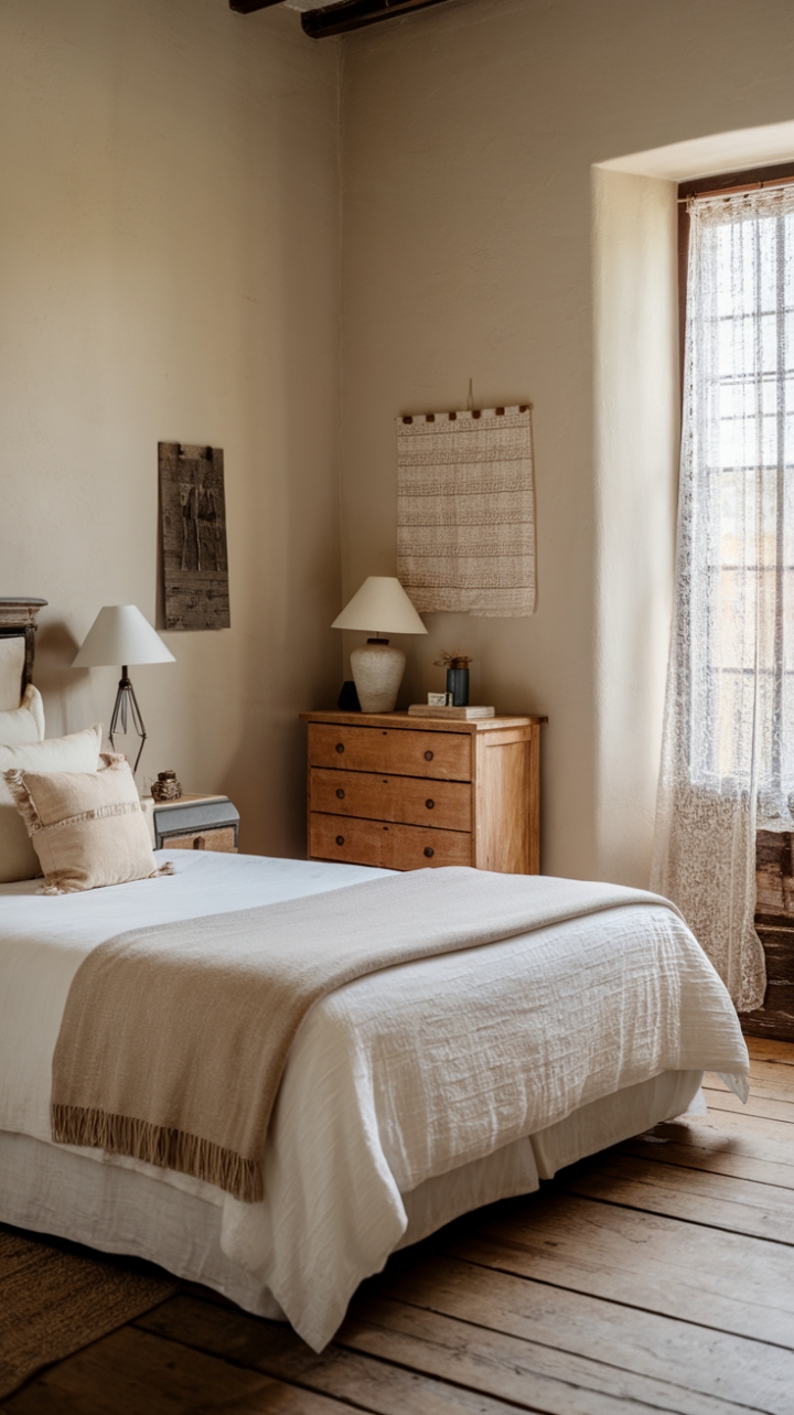 Farmhouse Retreat: A Cozy Guest Bedroom with Rustic Charm