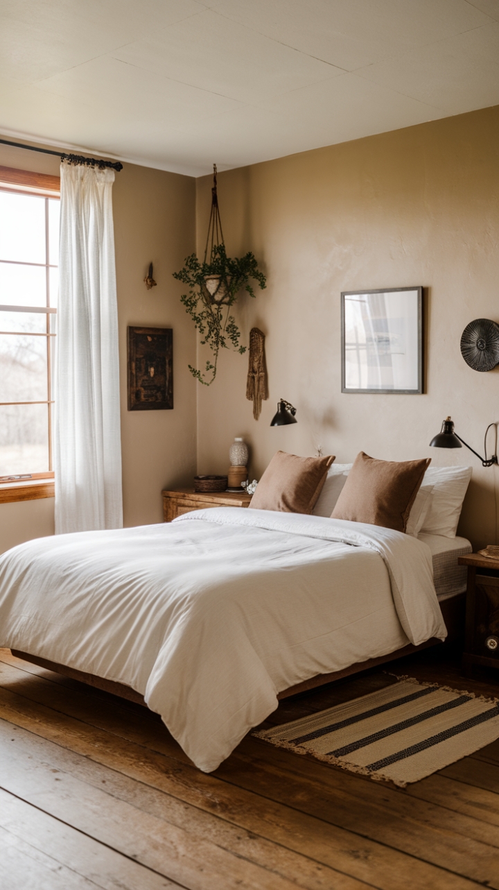 Inviting Simplicity: A Bright and Warm Farmhouse Guest Room