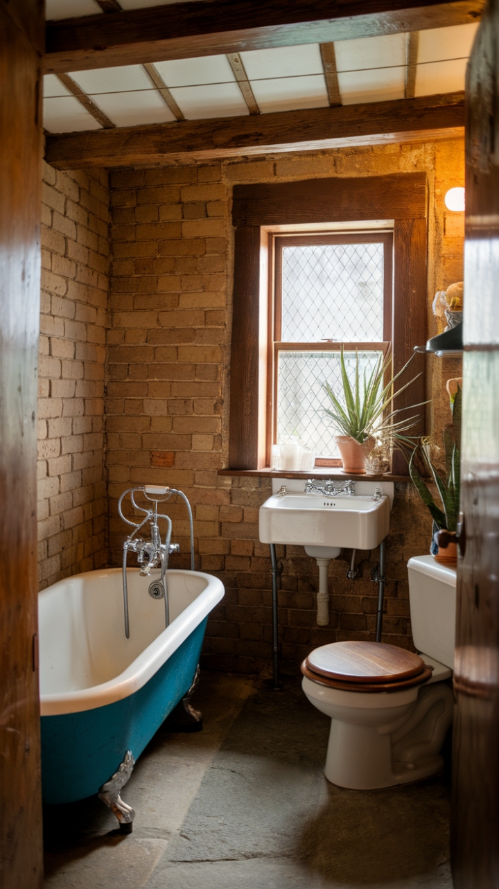 Rustic Charm: A Farmhouse Guest Bath with Vintage Elegance