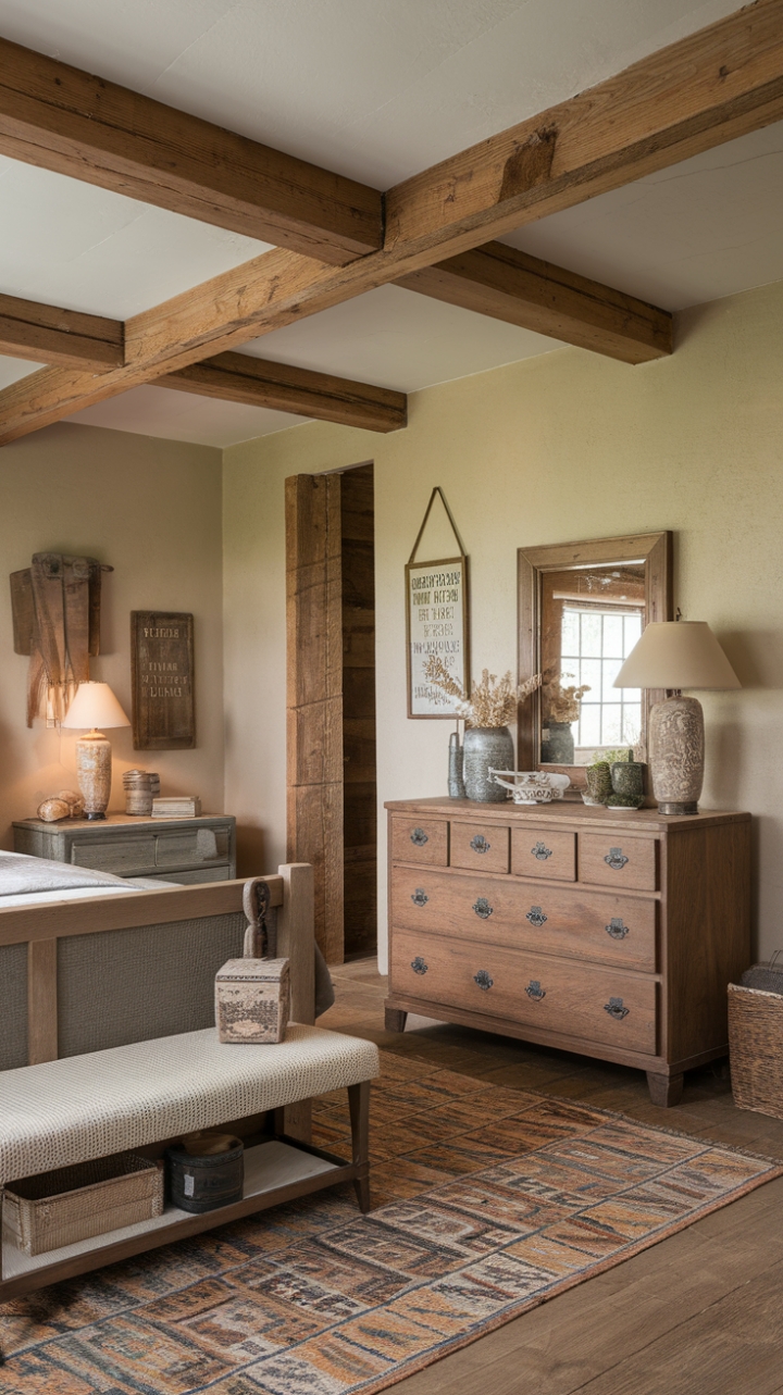 Rustic Elegance: Embracing Warmth and Character in a Countryside Bedroom