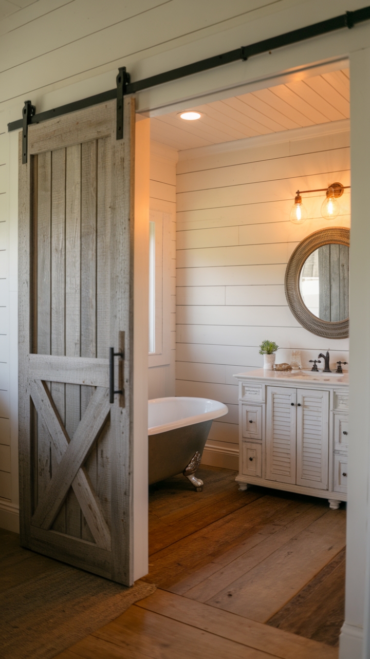 Cozy Elegance with Shiplap and Vintage Touches
