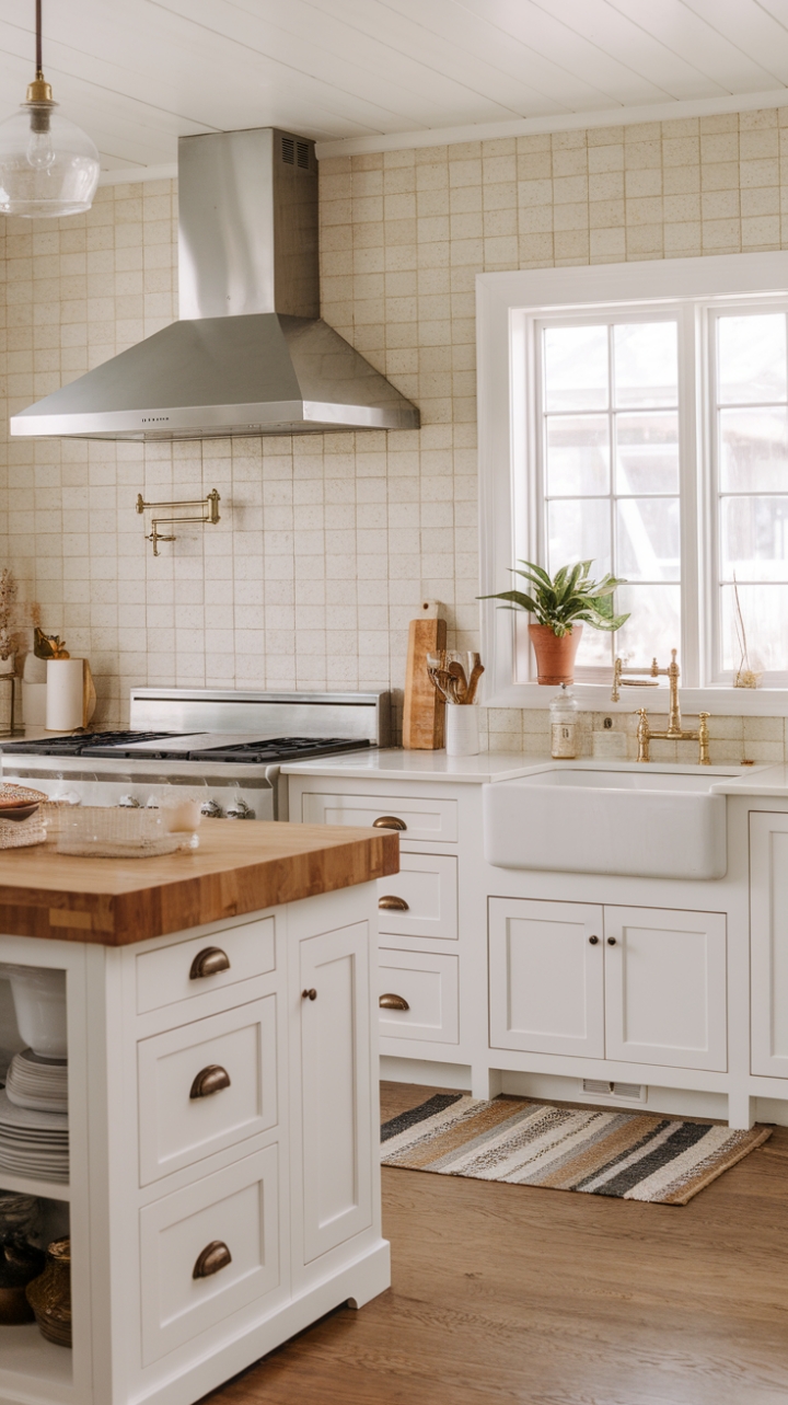 Bright and Inviting Contemporary Farmhouse Kitchen