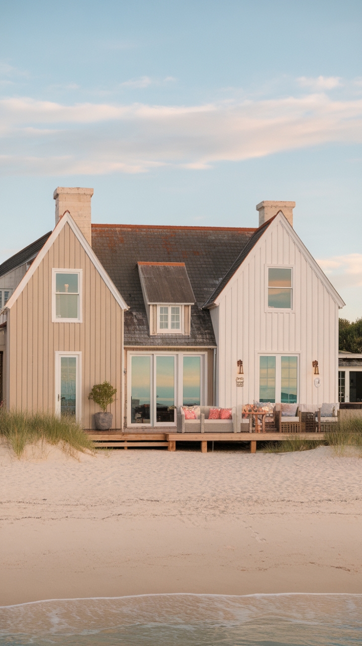 Beachside Bliss: Modern Meets Rustic in a Coastal Farmhouse