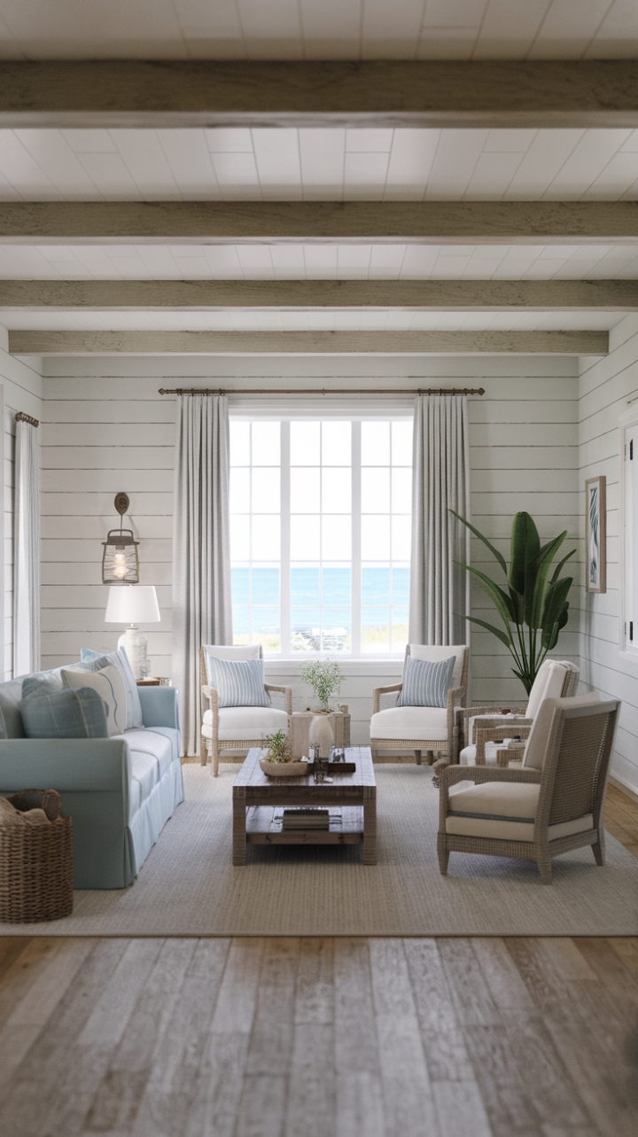 Coastal Farmhouse Charm Creates a Serene Seaside Retreat