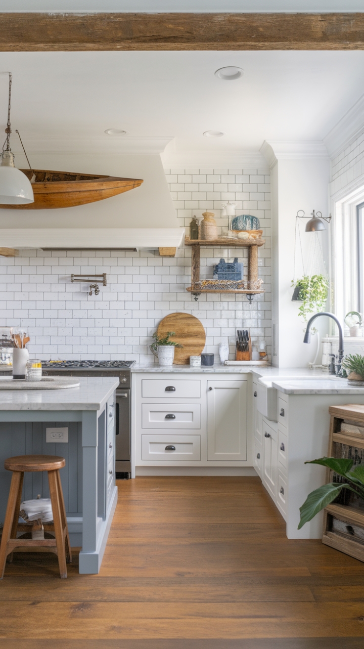 20 Coastal Farmhouse Kitchen Ideas That Will Make You Want to Move to the Beach