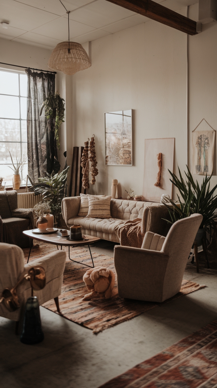 Eclectic Comfort: A Modern Farmhouse with Boho Touches