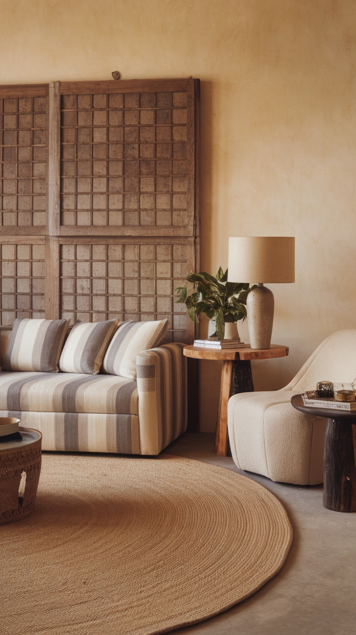 Laid-Back Luxury: A Living Room of Natural Elegance