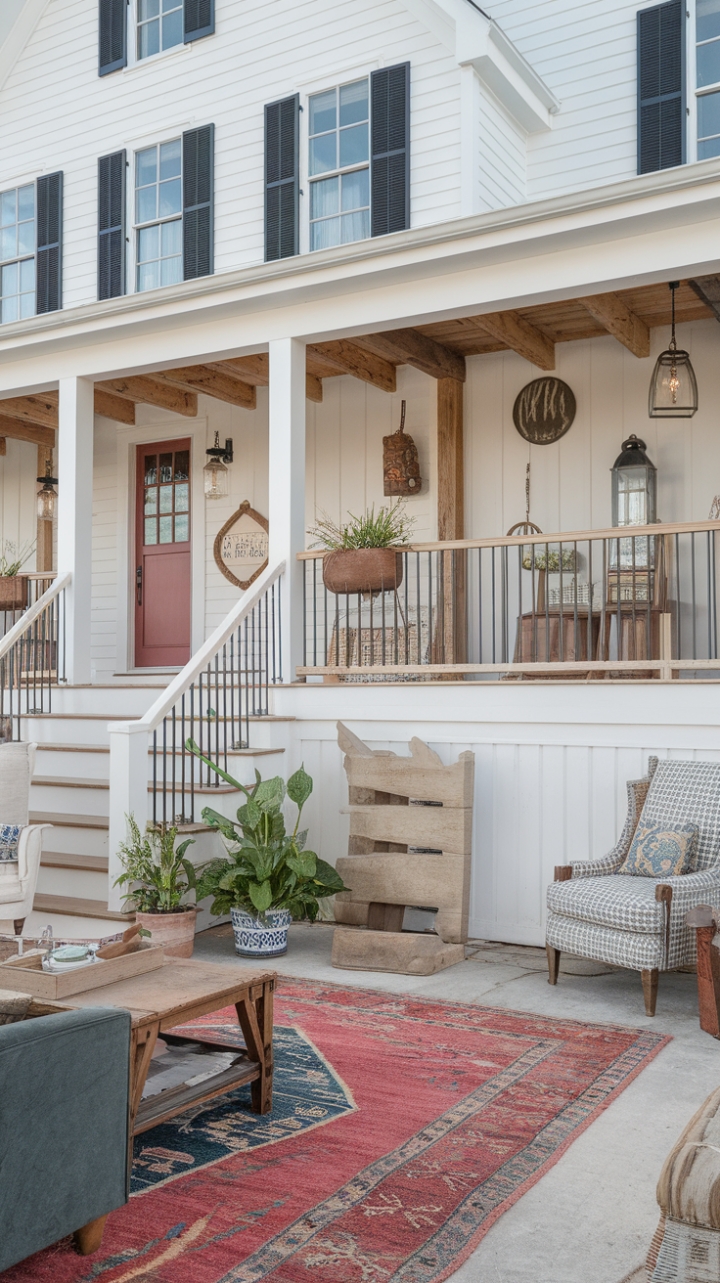 Charming Modern Farmhouse Blending Boho and Rustic Elegance