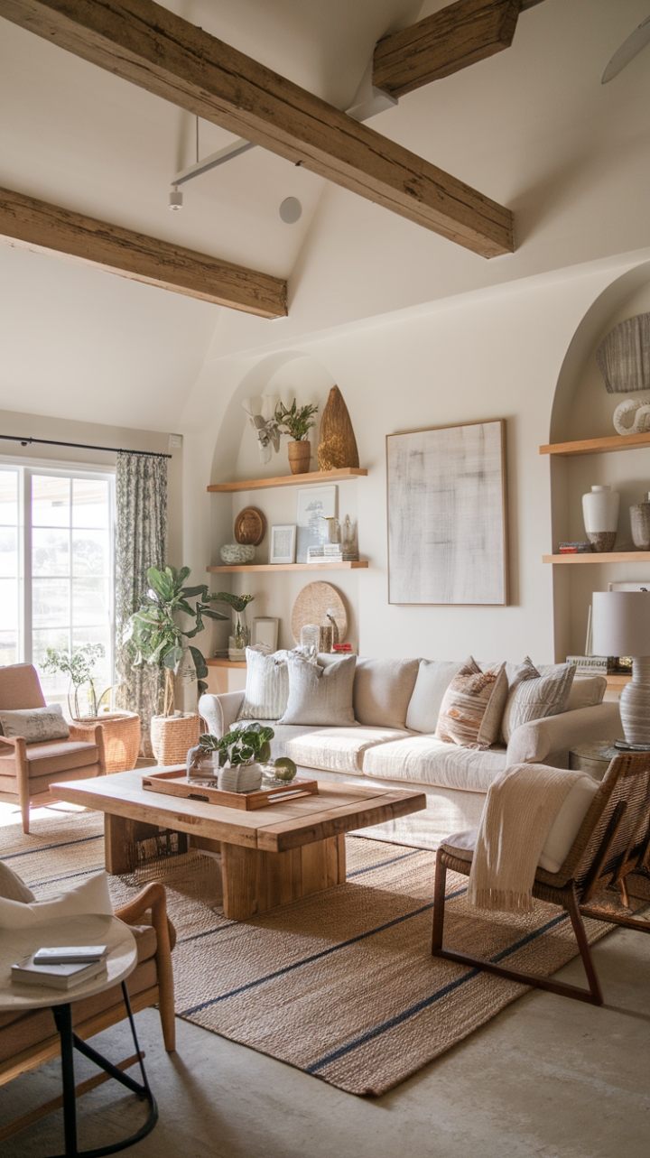 Cozy Living with Architectural Charm
