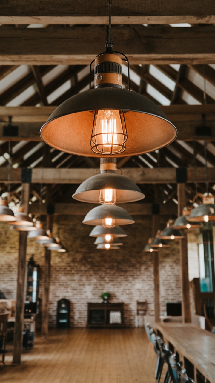Golden Glow: Rustic Industrial Charm