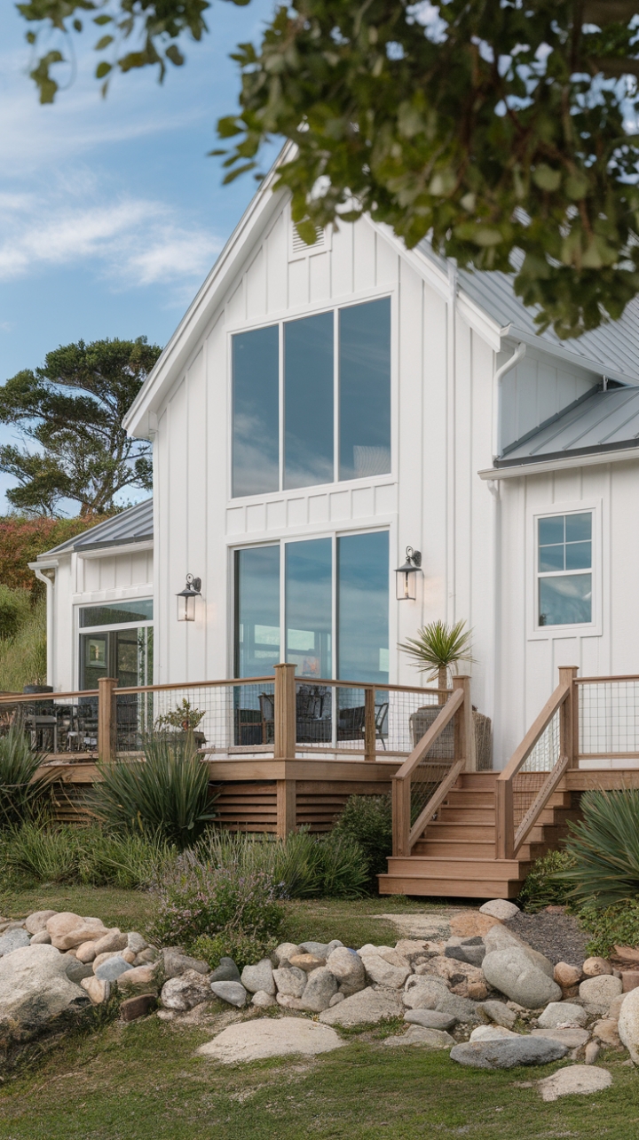Coastal Charm and Rustic Warmth in a Modern Farmhouse