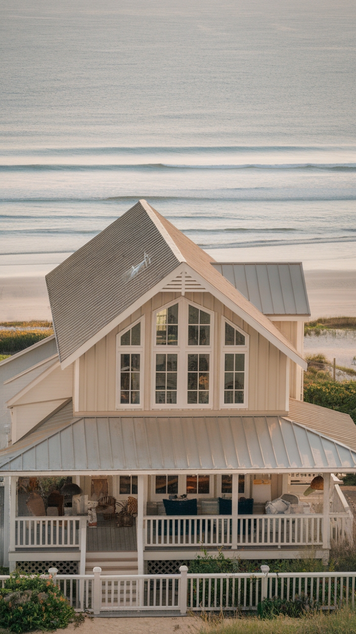 Beachfront Elegance: A Modern Coastal Farmhouse