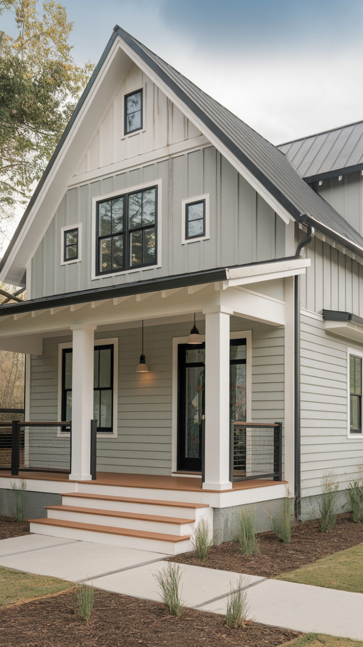 Charming Modern Farmhouse with Contemporary Elegance