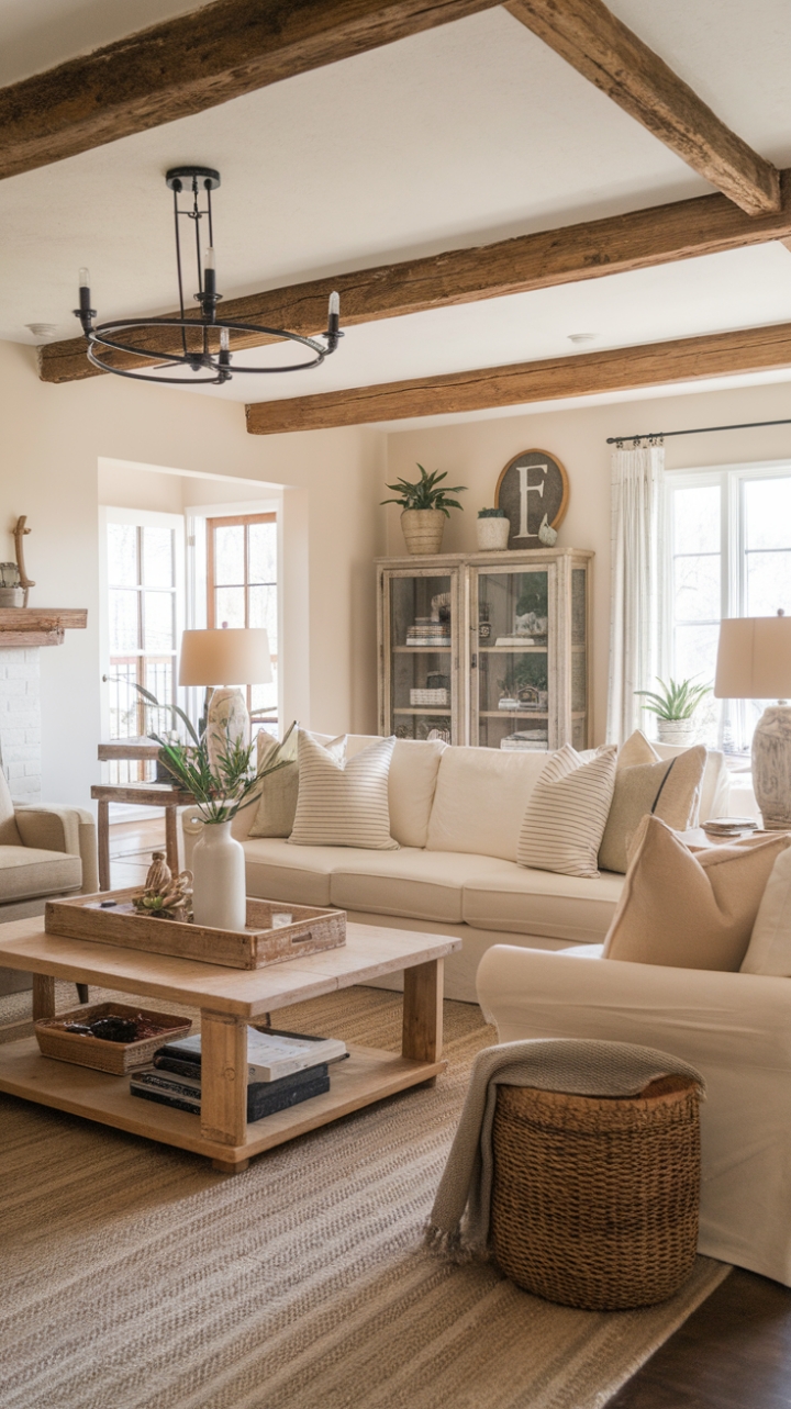 Rustic Elegance: Earth-Toned Comfort with a Contemporary Twist