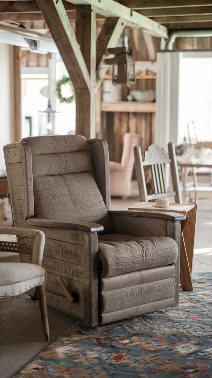Country Elegance: A Rustic Retreat with Vintage Touches