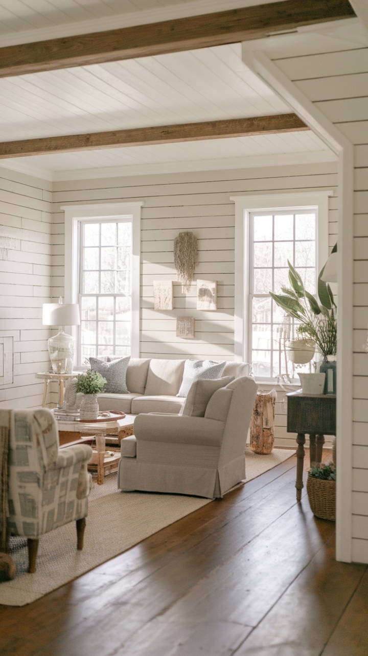 Cozy Country Parlor Corner in a Modern Farmhouse Style