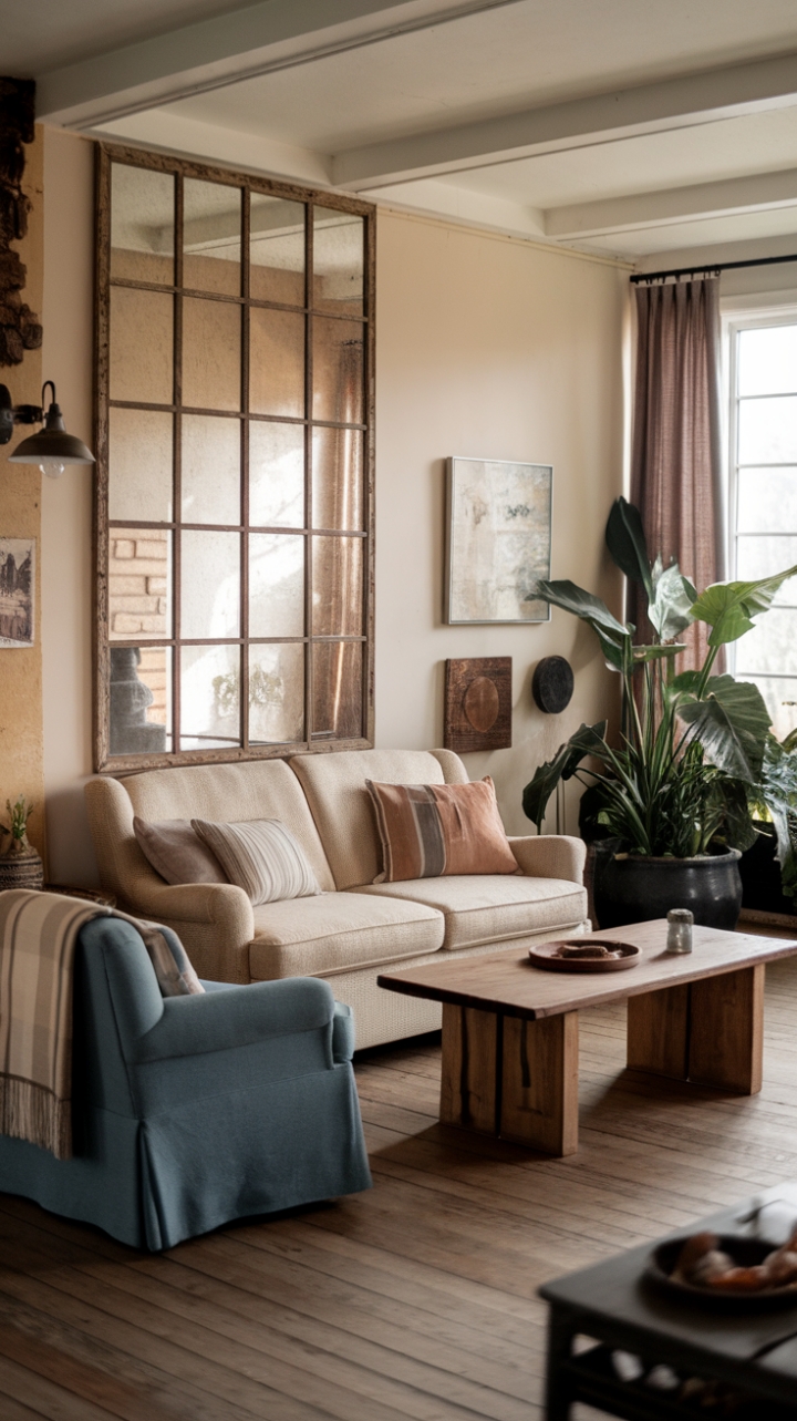 Inviting Rustic Retreat Featuring Natural Elements and Thoughtful Decor