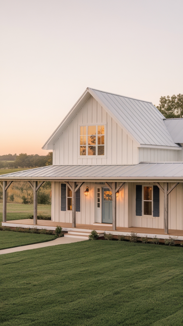 Charming Modern Farmhouse with Serene Landscape