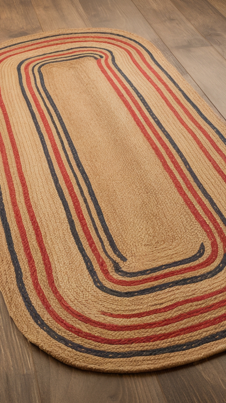 Vintage-Inspired Natural Fiber Rug for Cozy Spaces