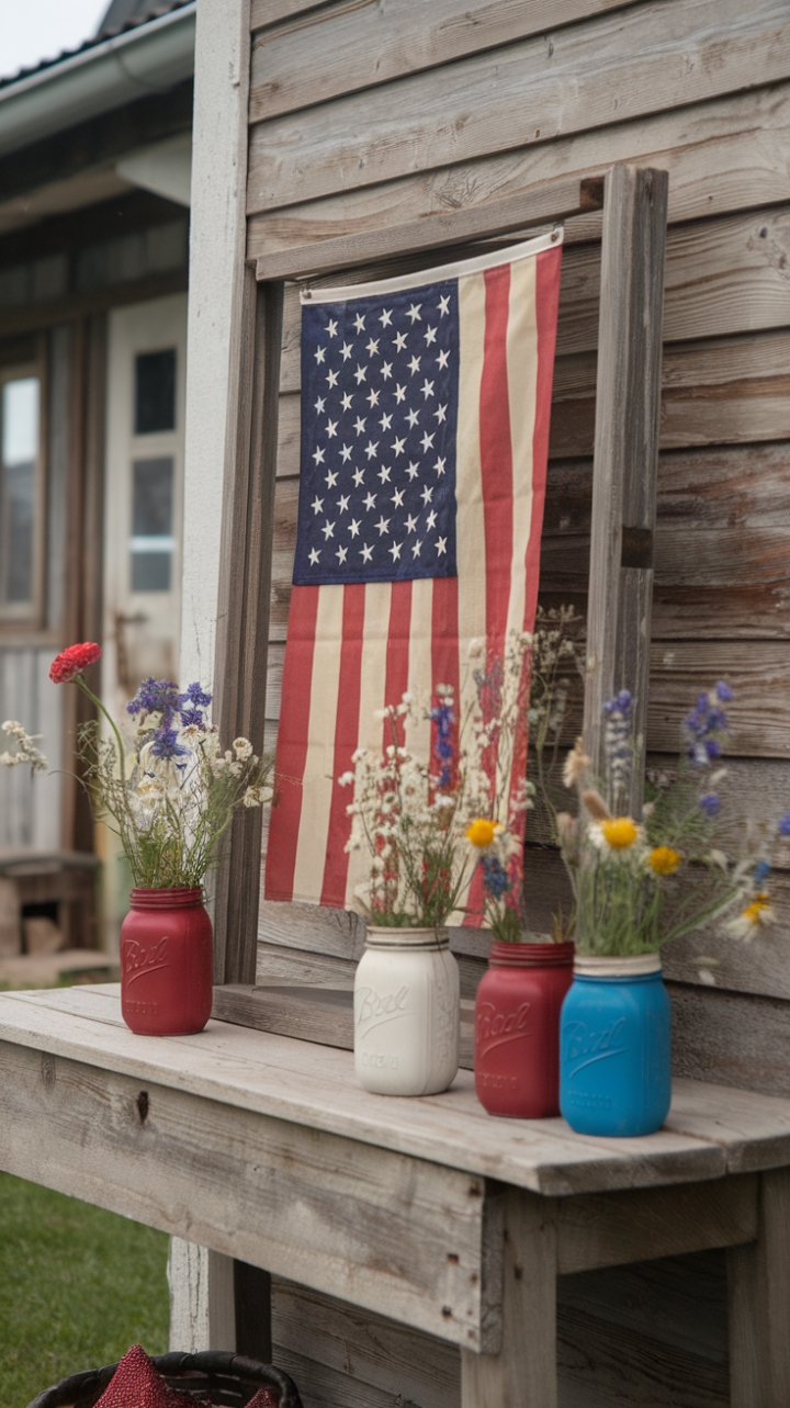 Rustic Patriotic Decor for a Stylish Fourth