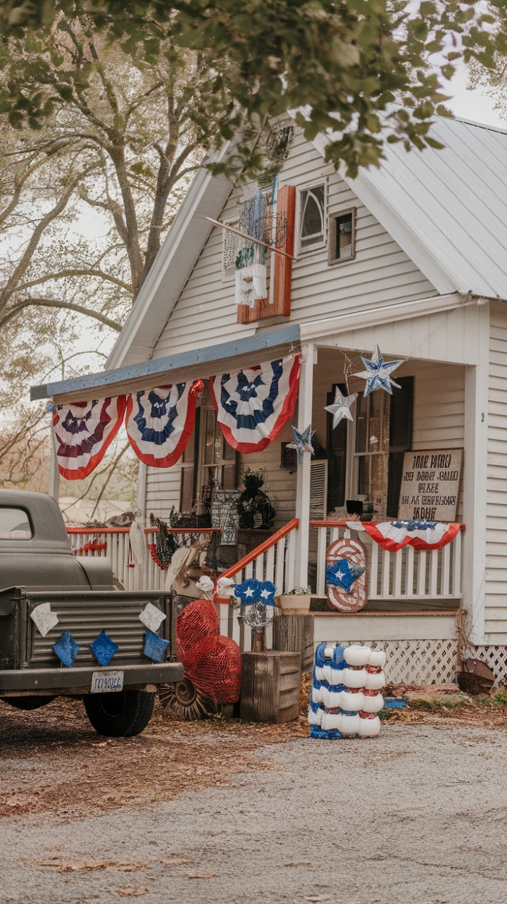 Americana Charm: A Rustic Farmhouse Decorates for Independence Day