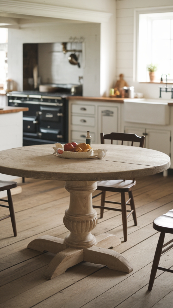 Charming Farmhouse Table for Warm, Inviting Kitchens