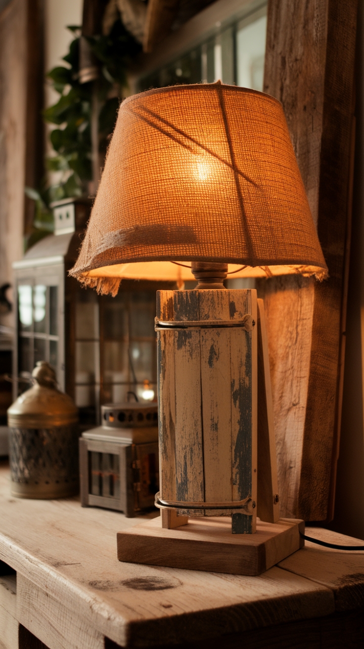 Rustic Charm: Vintage-Inspired Table Lamp for Cozy Spaces