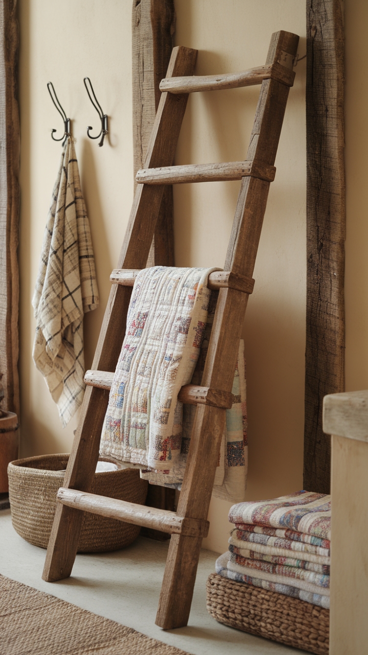 Country Elegance: Warmth and Texture in a Charming Vignette
