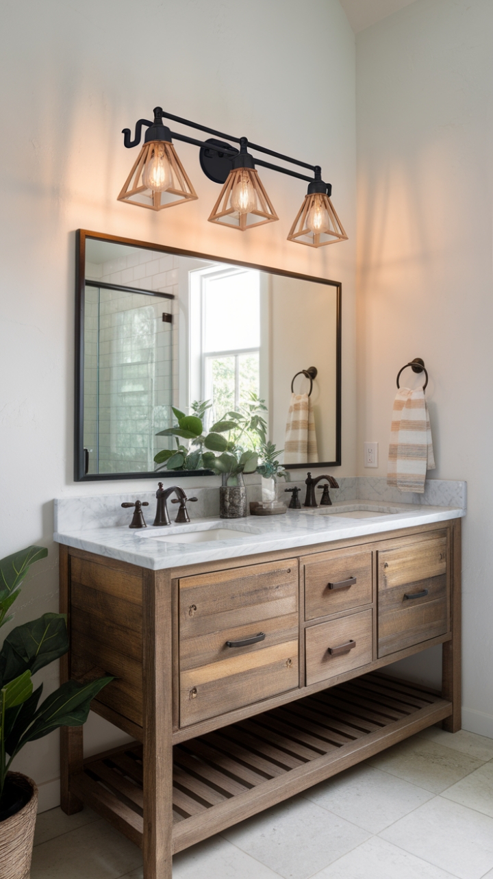 Rustic Charm Meets Contemporary Style in a Serene Space
