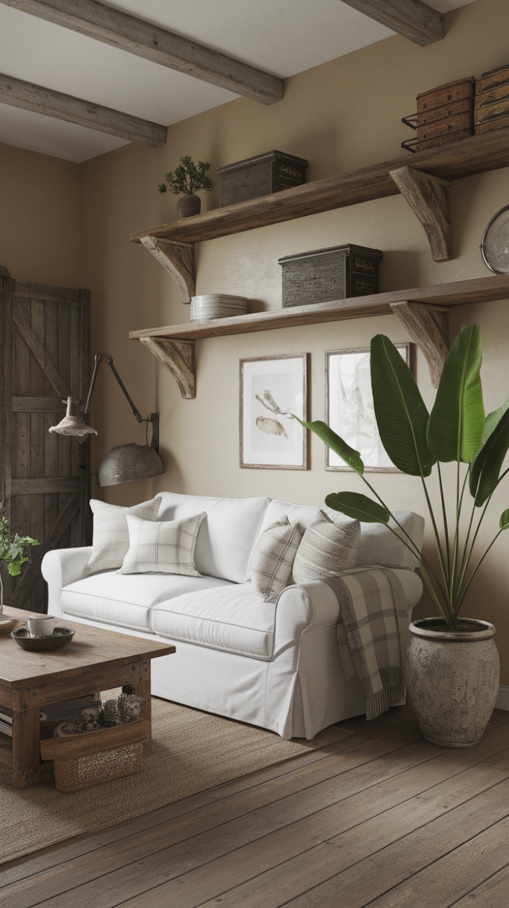 Charming Modern Farmhouse Living Room Design