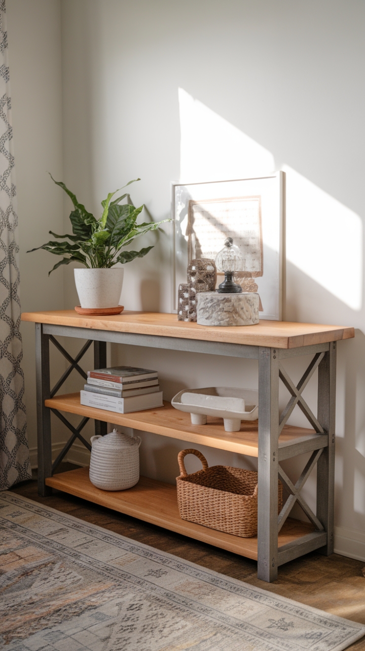 Countryside Charm Indoors: A Warm, Inviting Console Display