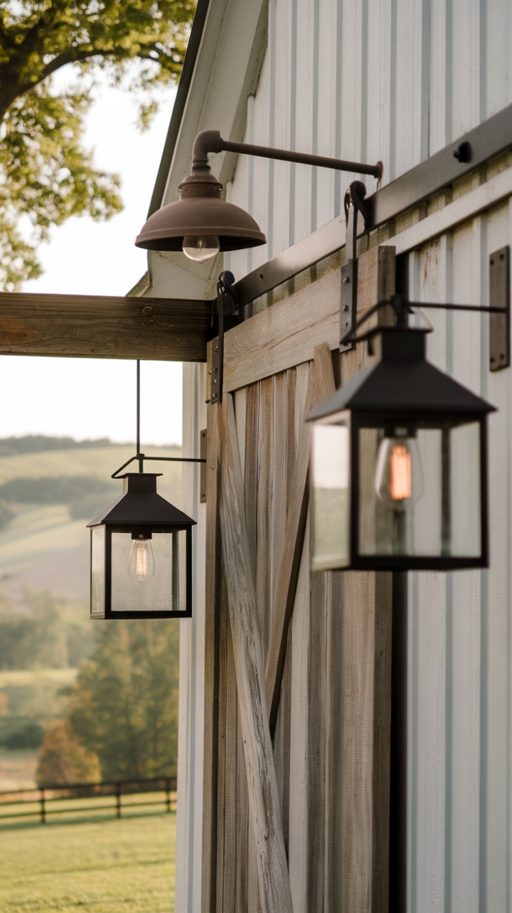 Rustic Charm: Outdoor Lighting That Enhances Farmhouse Beauty