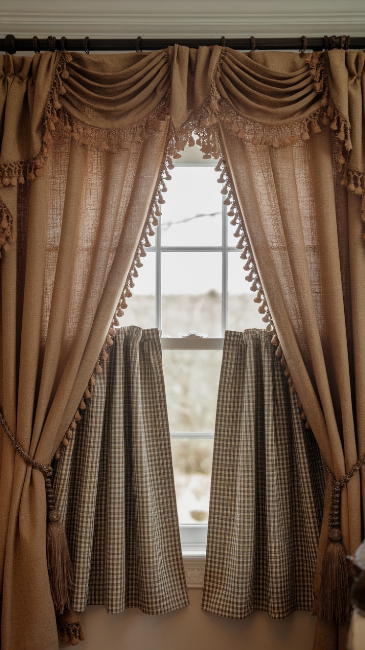 Farmhouse Window Treatments: Warm and Authentic Primitive Decor