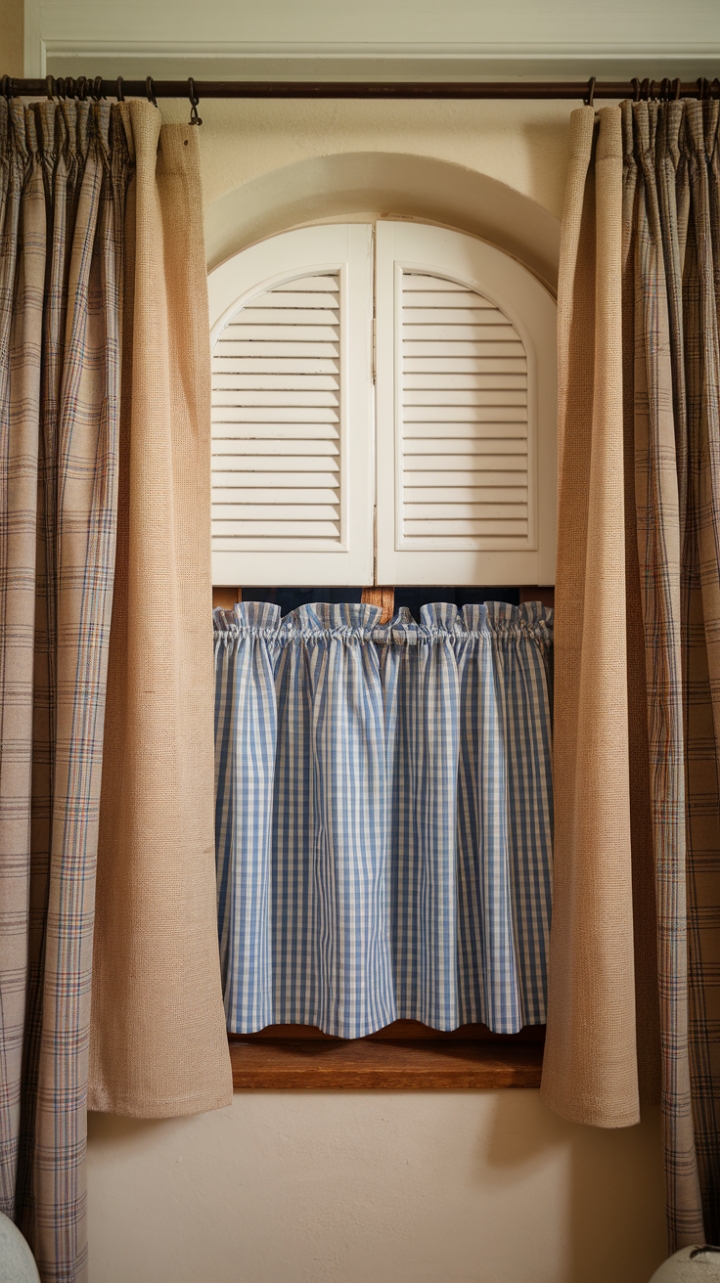 Farmhouse Charm: Layered Window Treatments for a Cozy Look